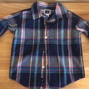 Plaid infant button down (worn once)